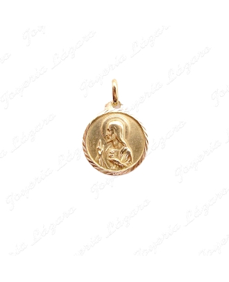 MEDALLA ORO 18KT OCASION ESCAPULARIO 16MM