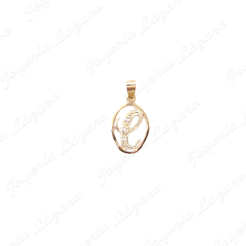 MEDALLA ORO 18KT SEMINUEVA LETRA C EN CERCO