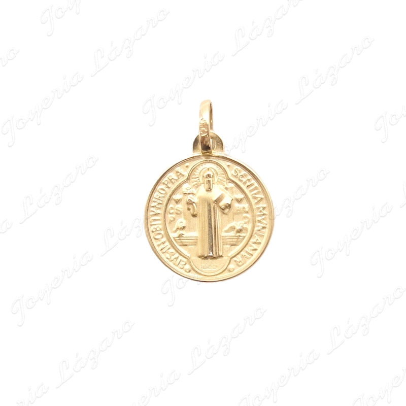 MEDALLA ORO 18KT OCASION 16MM SAN BENITO