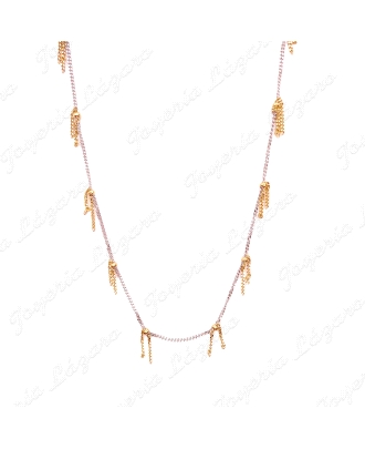 GARGANTILLA ORO 18KT OCASION BICOLOR CADENITAS DORADAS