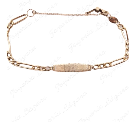 ESCLAVA ORO 18KT OCASION CADETE 3X1+CAD. SEGRURIDAD