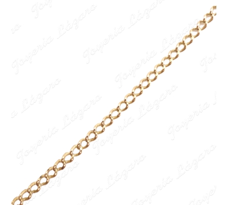 CADENA 75 CM. ORO 18KT OCASION BARBADA 2MM