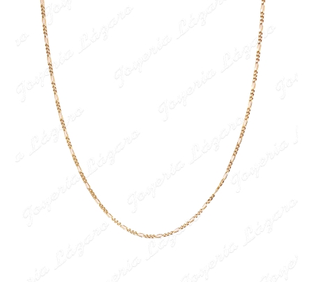 CADENA 65 CM. ORO 18KT SEMINUEVA 3X1 2MM MACIZA