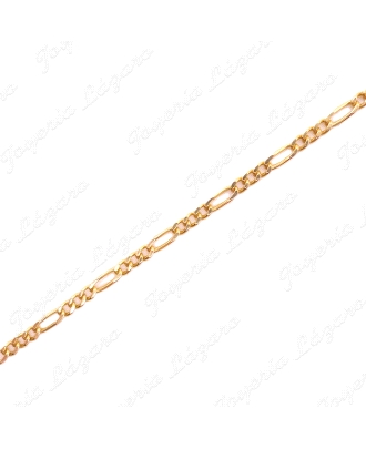 CADENA 65 CM. ORO 18KT SEMINUEVA 3X1 2MM MACIZA