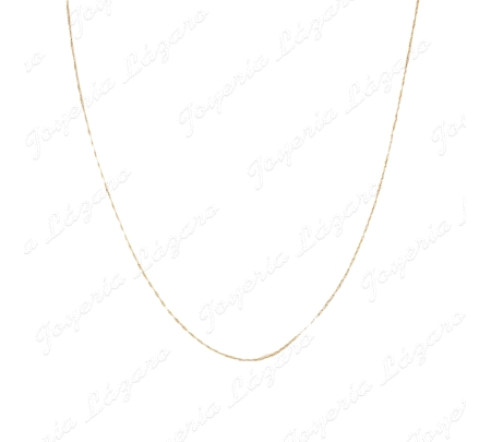 CADENA 60 CM. ORO 18KT SEMINUEVA SINGAPUR 1MM