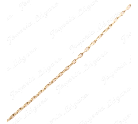 CADENA 60 CM. ORO 18KT OCASION FORZADA LIGERA 1MM