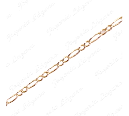 CADENA 55 CM. ORO 18KT SEMINUEVA 3X1