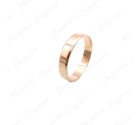 ALIANZA ORO 18KT OCASION 4MM PLANA