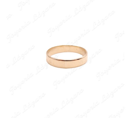 ALIANZA ORO 18KT OCASION 4MM PLANA