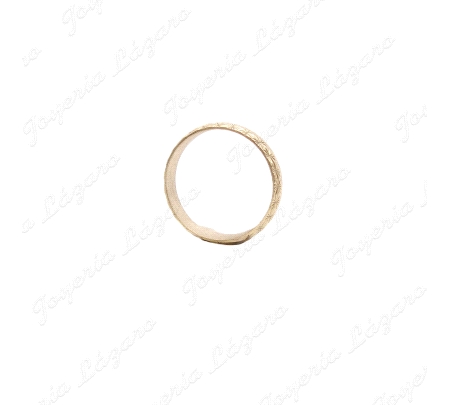 ALIANZA ORO 18KT OCASION FACETADA TALLADO ESTRELLITAS