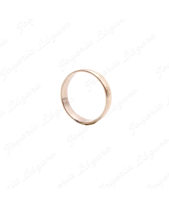 ALIANZA ORO 18KT OCASION 4MM BICOLOR SUROC AMARILLO EN CENTRO