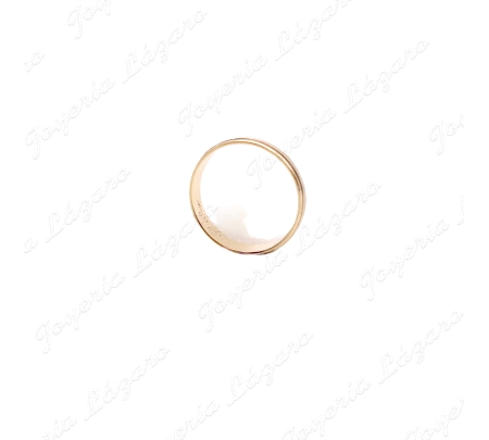 ALIANZA ORO 18KT OCASION 4MM 1/2 CAÑA BANDA CENTOR ANTES BL