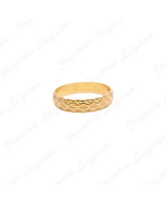 ALIANZA ORO 18KT OCASION 4MM TALLADA