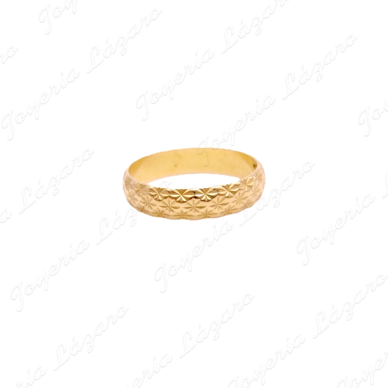 ALIANZA ORO 18KT OCASION 4MM TALLADA