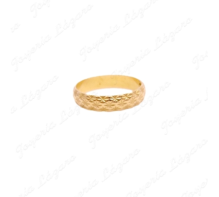 ALIANZA ORO 18KT OCASION 4MM TALLADA
