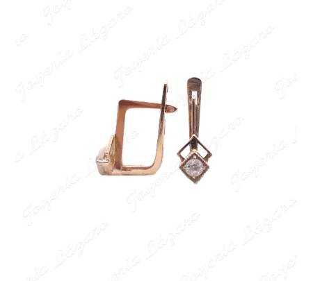 PEND. ORO 14KTS USADO HILO CUADRADO C. CAT.+CIRCO