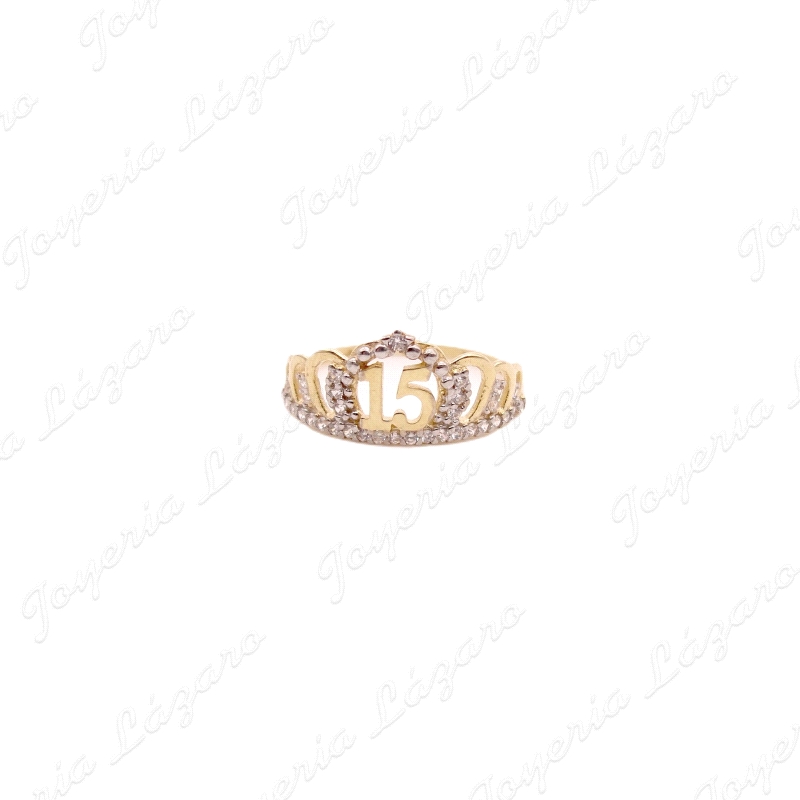 SORTIJA ORO 18 KTS CORONA 15