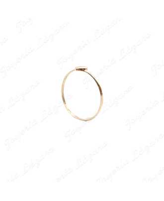 SORTIJA ORO 18 KTS CORAZON LISO EN HILO