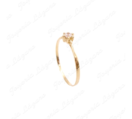 SORTIJA ORO 18 KTS LIGERO CIRCO 3MM 6 GARRAS