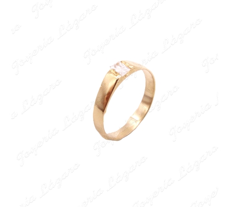 SORTIJA ORO 18 KTS SOLITARIO BEBÉ 1ª POSTURA