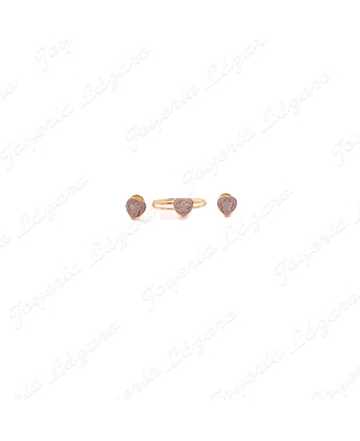 sortija a juego con pendientes ref. 18PPT00512