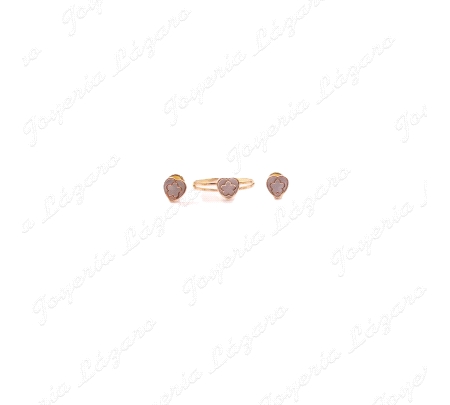 sortija a juego con pendientes ref. 18PPT00512