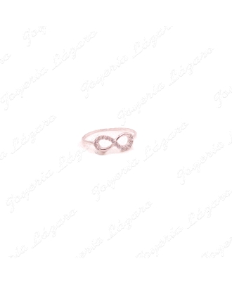 SORTIJA 18KT BL. INFINITO+CIRCO.