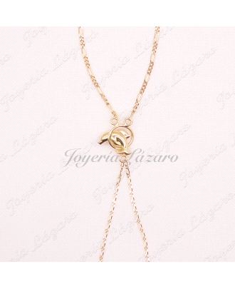 PULSERA ROMANA 18KTS DELFIN