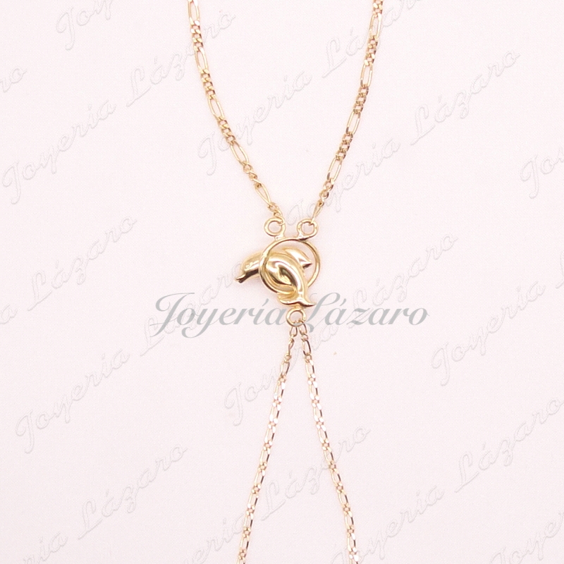 PULSERA ROMANA 18KTS DELFIN