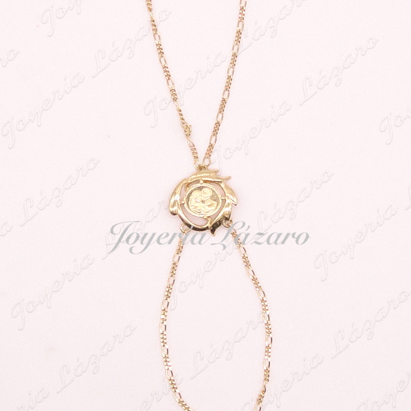 PULSERA ROMANA 18KTS ENAMORADOS