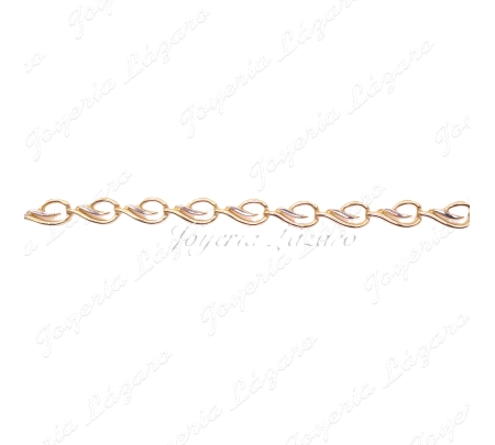 PULSERA 18KTS SRA. BICOLOR