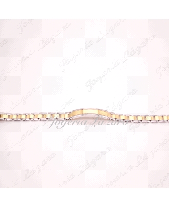 PULSERA CAB. 18KTS  ITALY BICL.