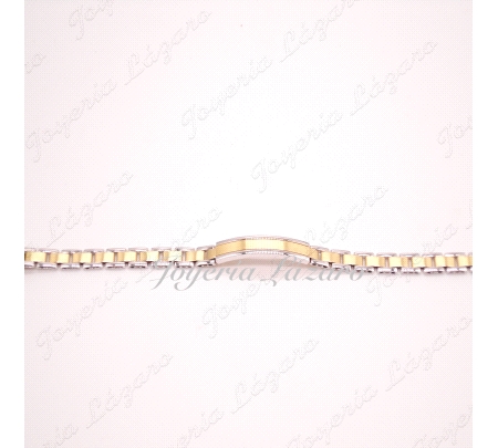 PULSERA CAB. 18KTS ITALY BICL.