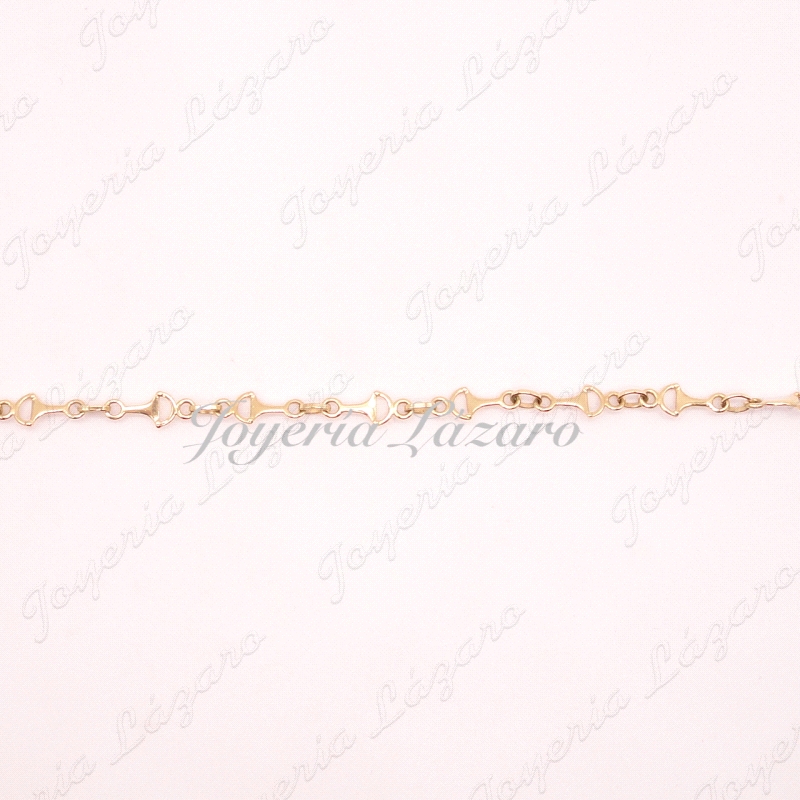 PULSERA ORO 18KTS BOCAOS CABALLO