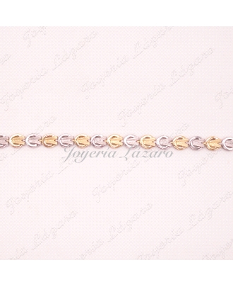 PULSERA SRA. 18KTS BICOLOR