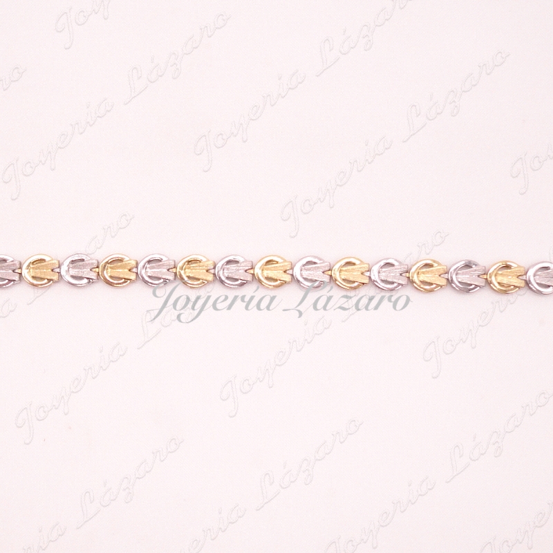 PULSERA SRA. 18KTS BICOLOR