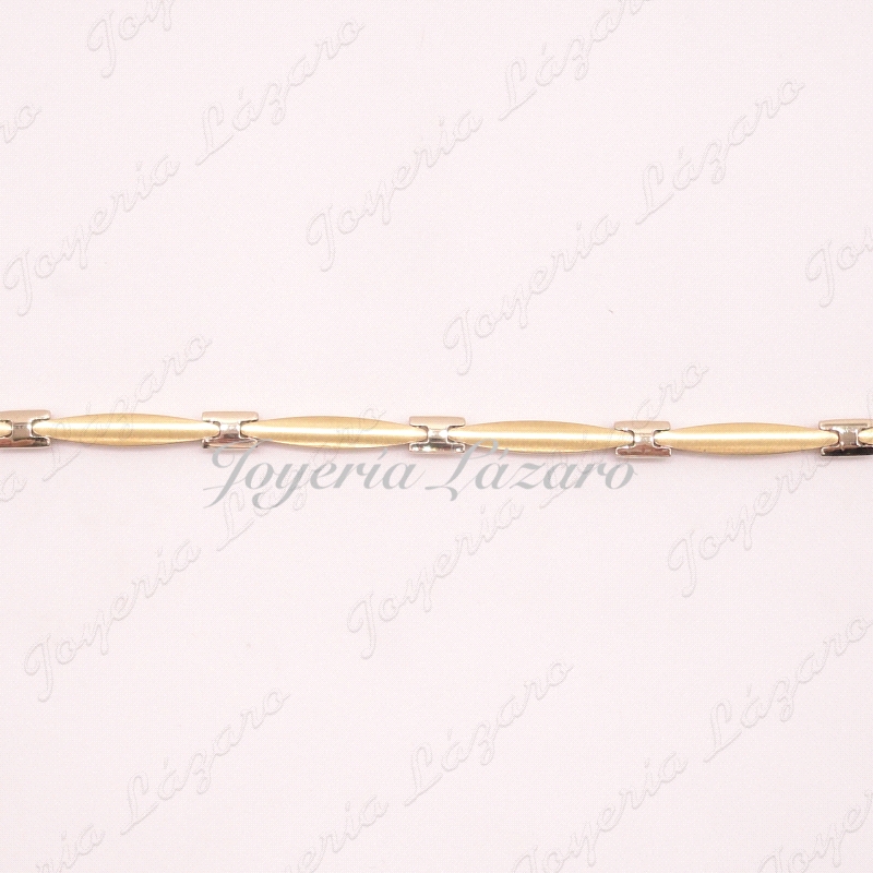 PULSERA ORO SRA.18KTS BICOLOR