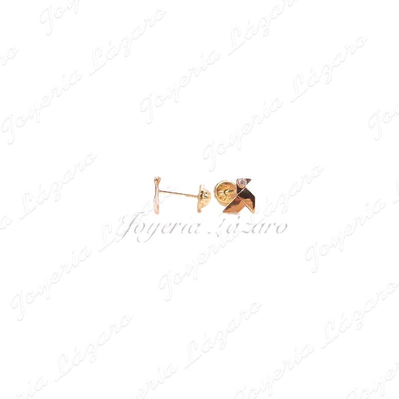 PEND. TORN. ORO 18 KTS PAJARITA PAPEL 6MM