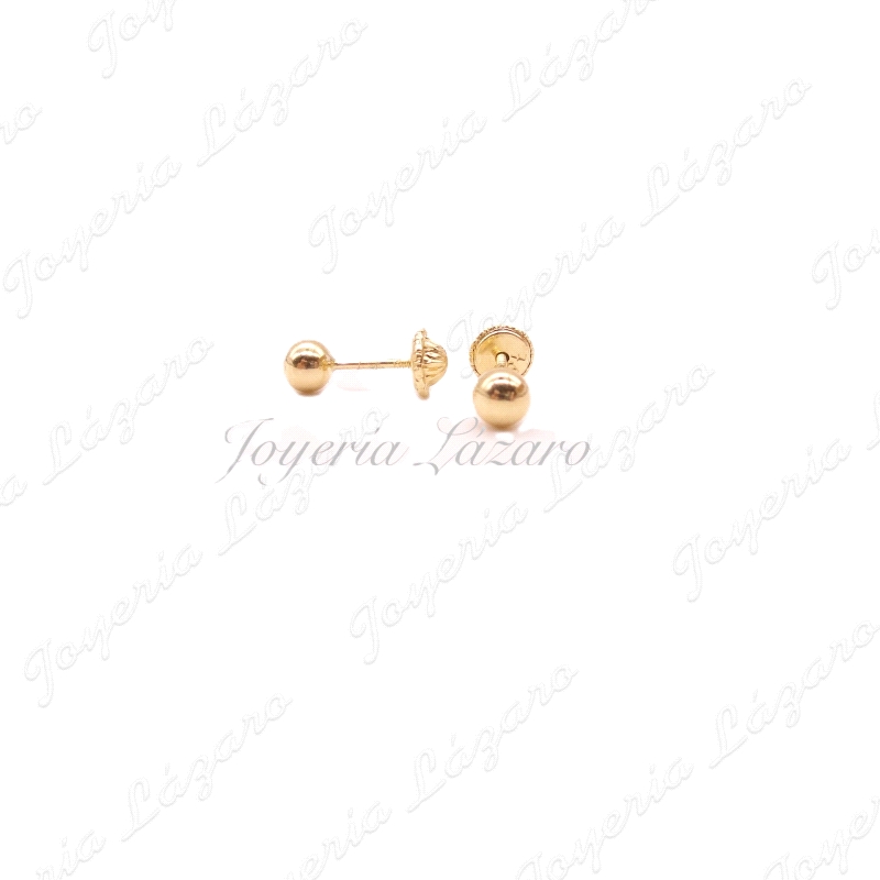 PEND. TORN. ORO 18 KTS BOLITAS ORO 4MM