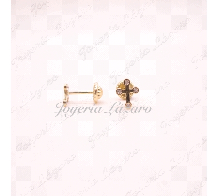 ORO 18 KTS PEND. TORN. CRUZ 4 CIRCO