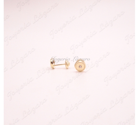 ORO 18 KTS PEND. REDONDO 1 CIRCO TORNILLO