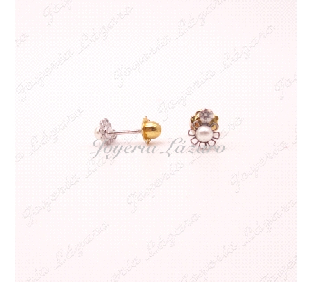 PENDIENTES 18KTS TORN.PERLITA