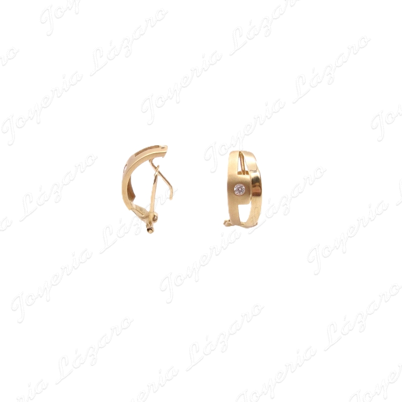 PENDIENTES 18KTS OMEGA