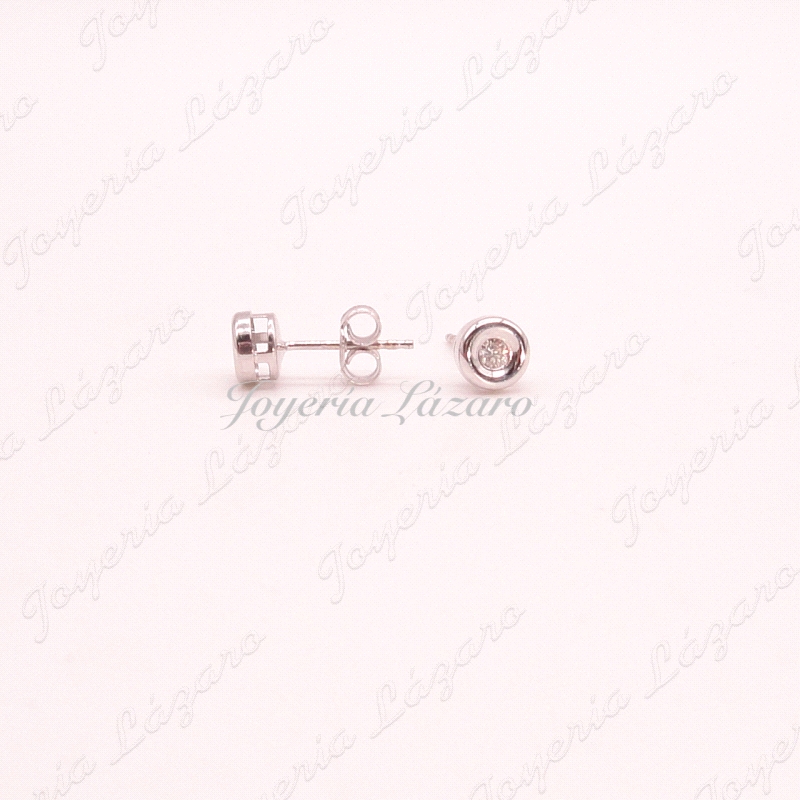 ORO 18 KTS BL. PEND. CHATON BRILLANTE