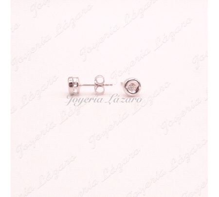 ORO 18 KTS BL. PEND. CHATON BRILLANTE