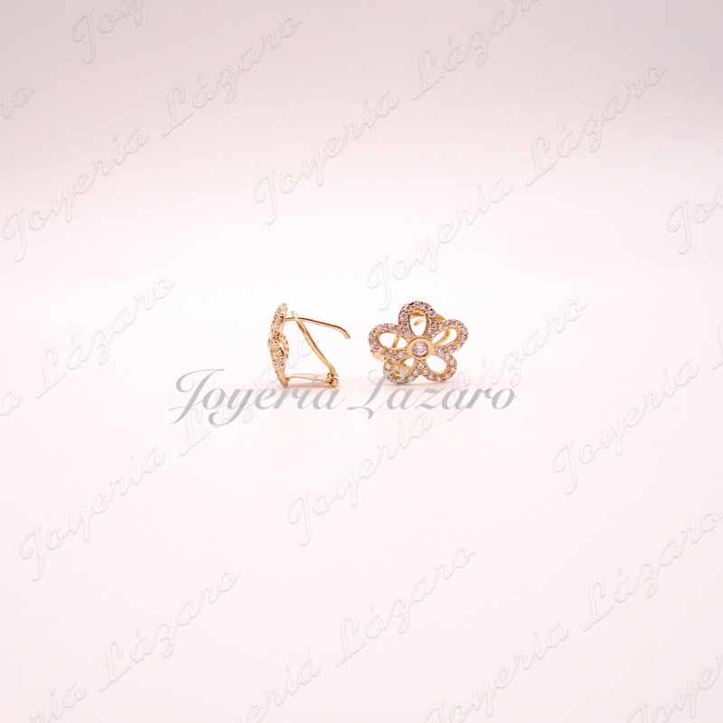 ORO 18 KTS PEND. SEÑORA FLOR CIRCO OMEGA