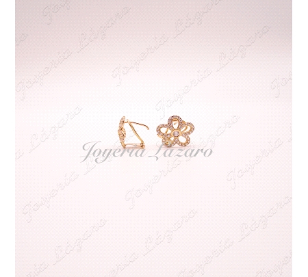 ORO 18 KTS PEND. SEÑORA FLOR CIRCO OMEGA