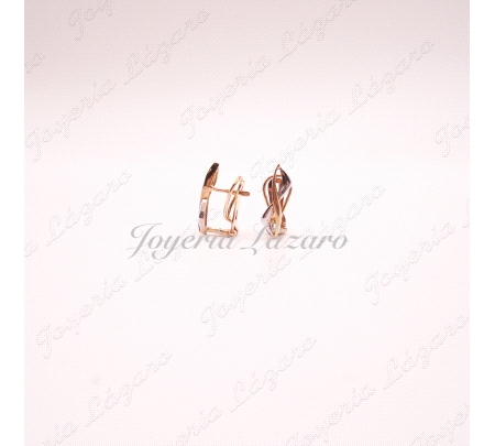 PEND. 18KT BIC. DOBLE CIERRE OMEGA/CATALAN