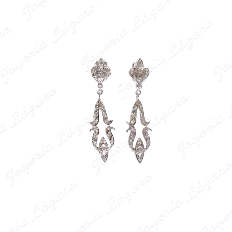 PEND. 18KTS BL. LARGO ISABELINOS