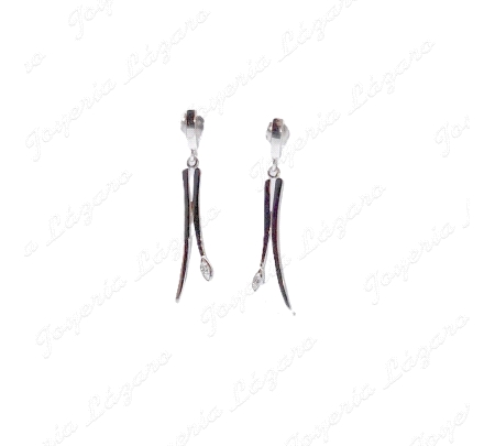 PEND. 18KTS BL. LARGO PRES. 2 BANDAS